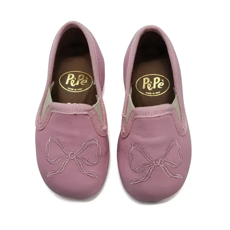 Pepe' Baby Pink Embroidered Soft Smoking Slip On 280 - Image 2