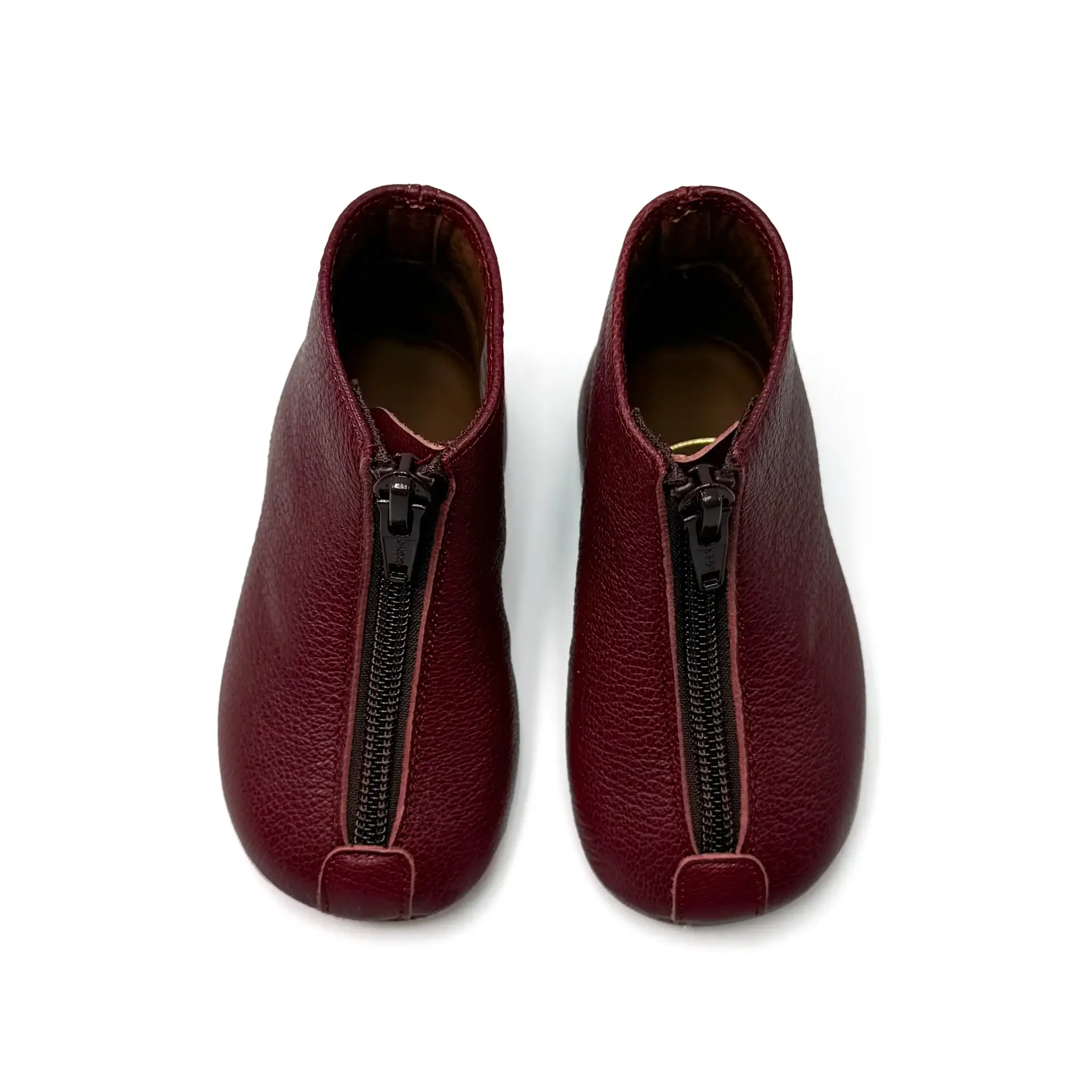 Pepe' Bordeax Front Zipper Bootie - Image 3