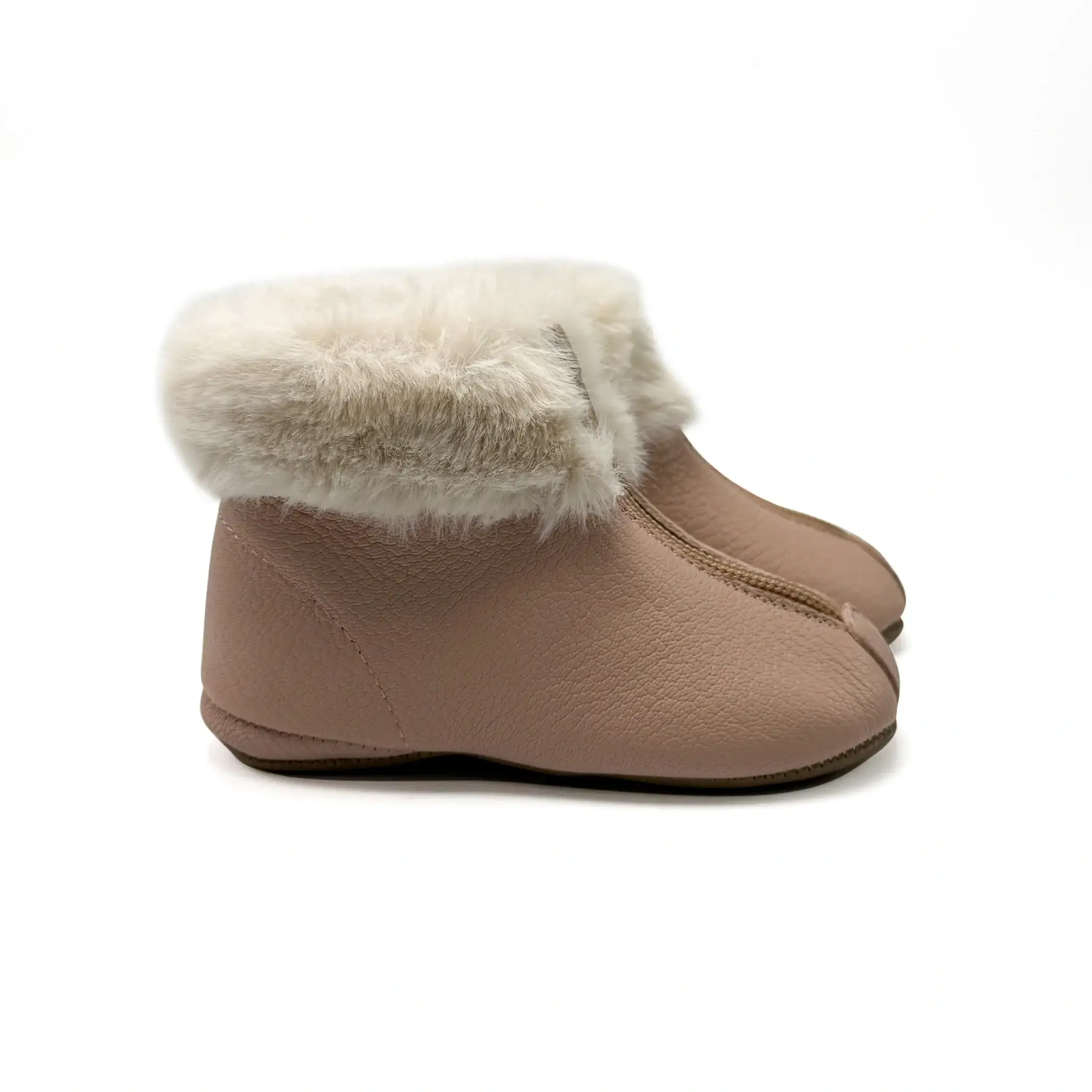 PEPE` Nude Fur Front Zipper Bootie - Image 2