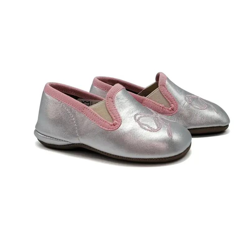 PEPE' Pearl Pink Bow Soft Smoking Slip on 280