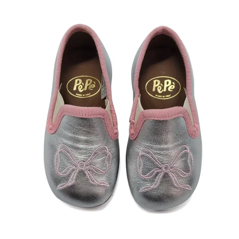 PEPE' Pearl Pink Bow Soft Smoking Slip on 280 - Image 2