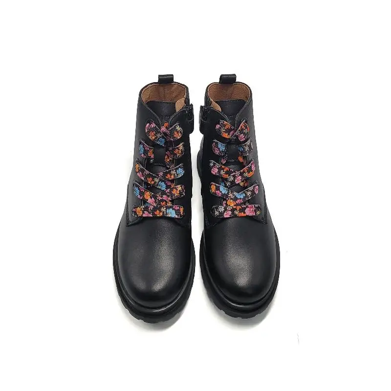 Porte Black Floral Bootie - Image 3