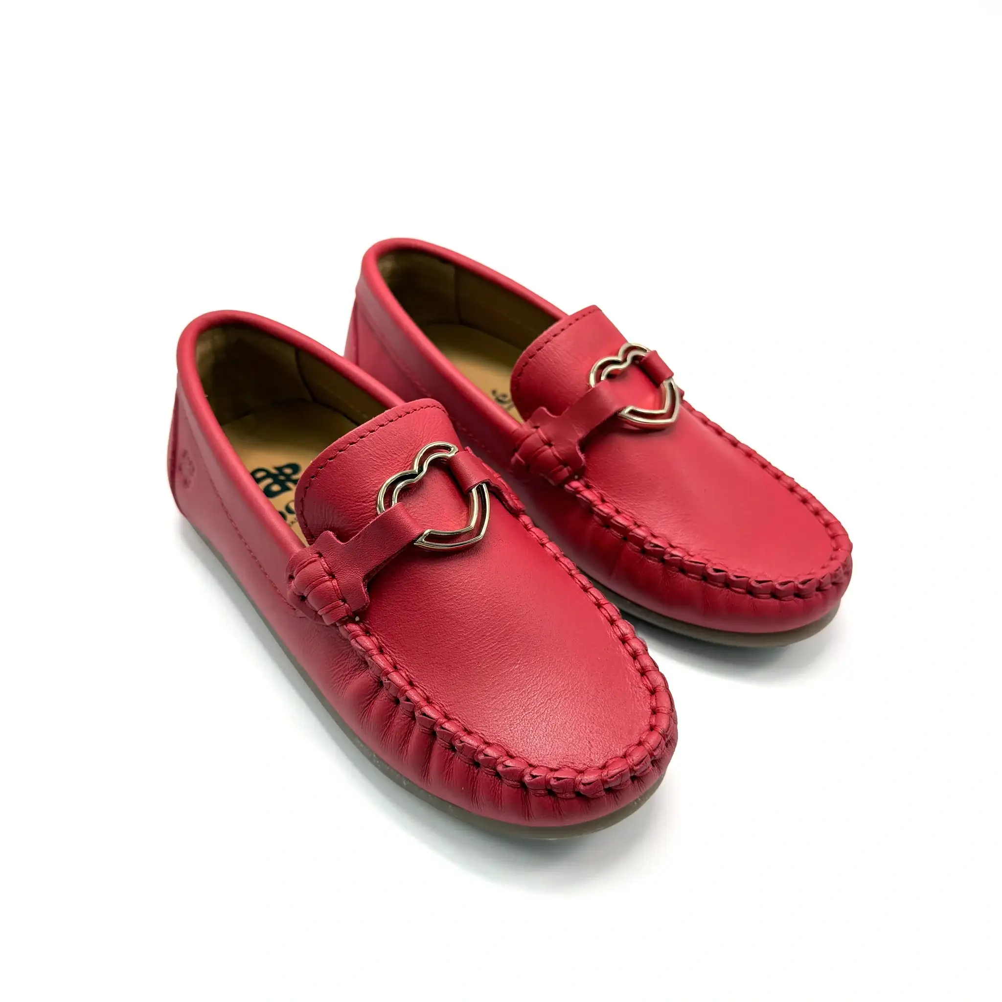 Porte Deep Red Heart Embellishment Loafer - Image 3