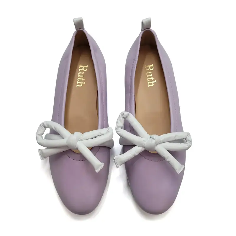 Ruth Secret Lilac Bow Ballet Flat - Image 2