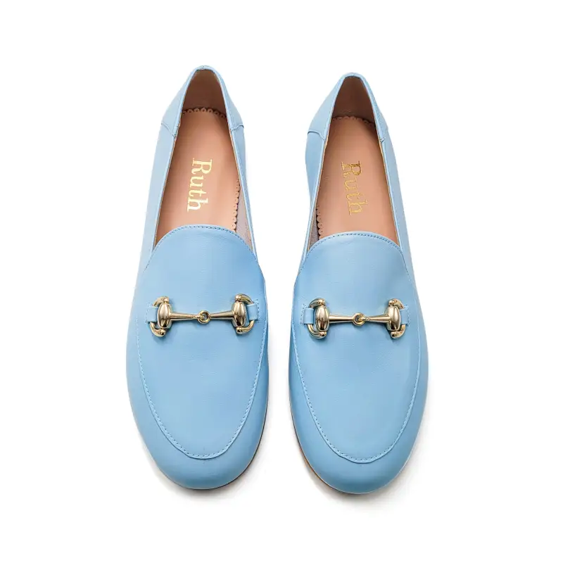 Ruth Secret Sky Blue Chain Slip On - Image 3