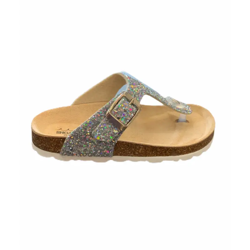 Shoe b 76 Silver Glitter Sandal - Image 2