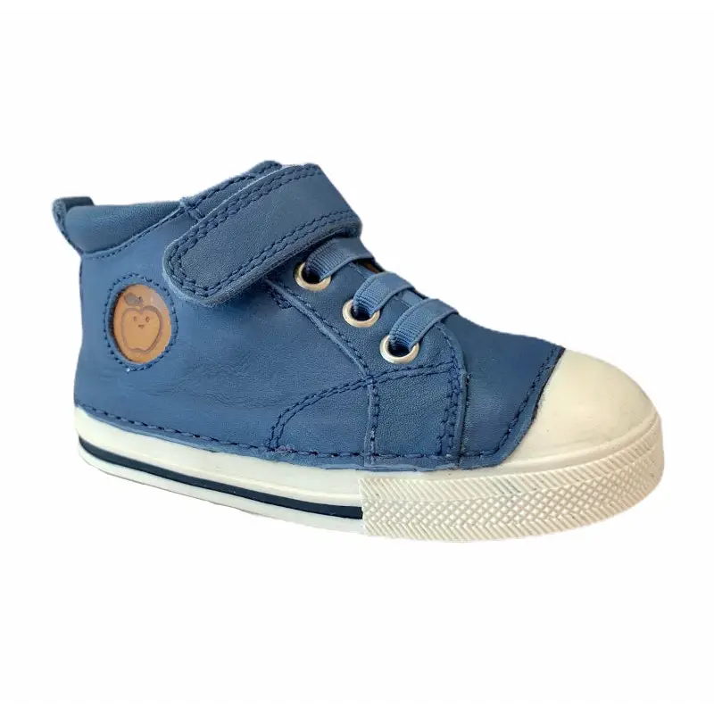 Shoo Pom Oki Pad Lace Blue Soft Bottom First Walker