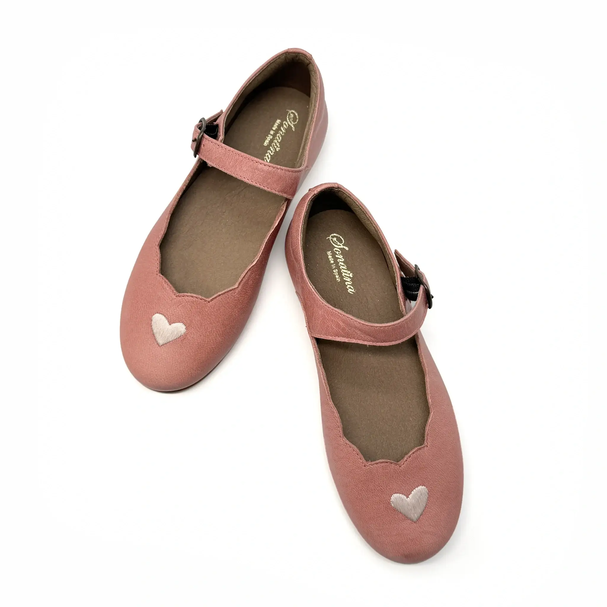 Sonatina Lisa Salmon Pink Heart Mary Jane - Image 3