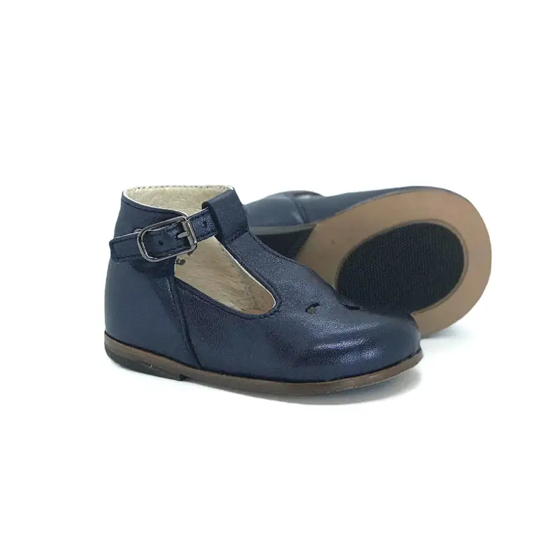 The Eugens Evgenia Ocean Blue Shimmer T-Bar First Walker Toddler - Image 4