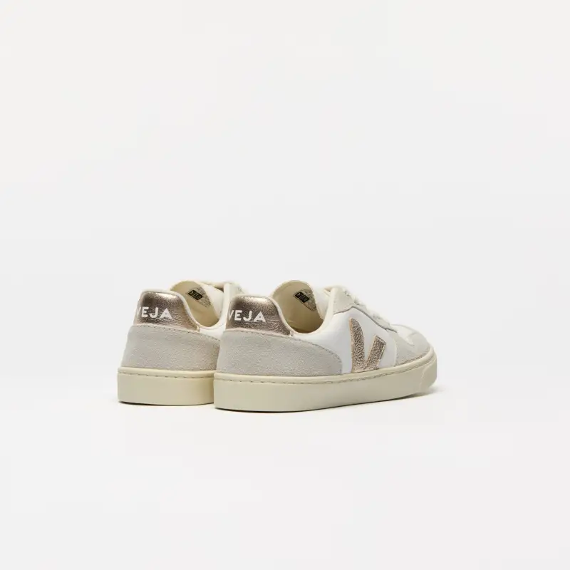 Veja Rose Gold Lace Sneakers - Image 2