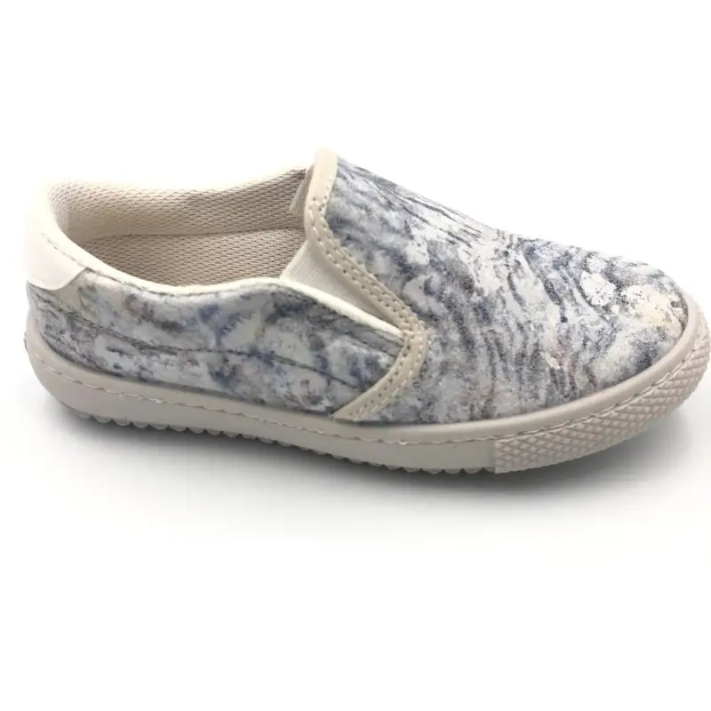 Vulladi Blue White Slip On Sneaker