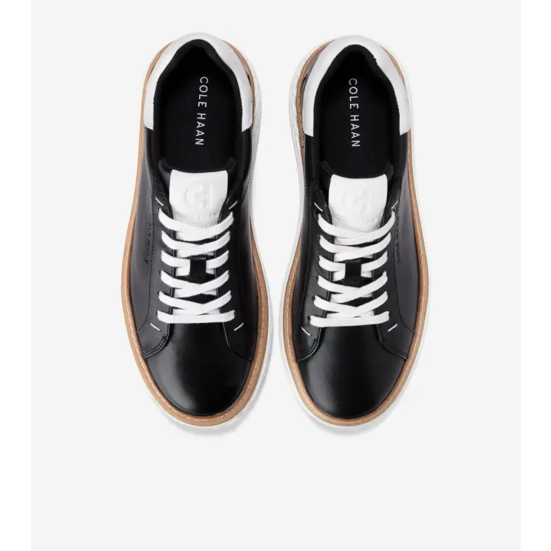 Cole Haan GrandPrø SkyWeave Black White Lace Sneaker - Image 5