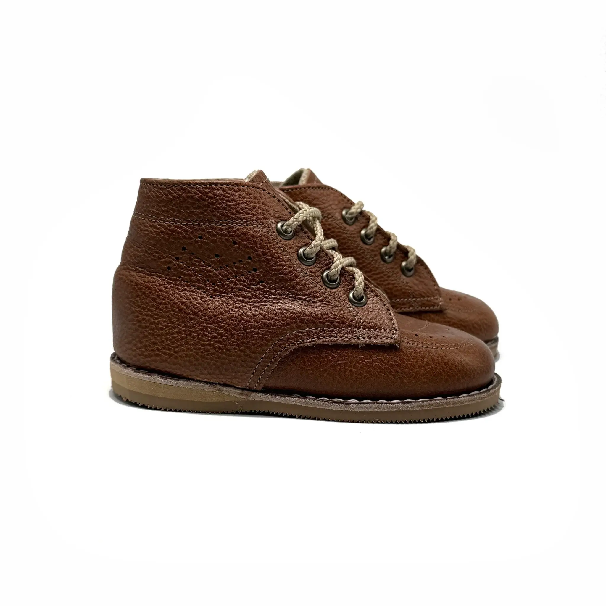 Zimmerman Cognac First Walker Lace Up Bootie