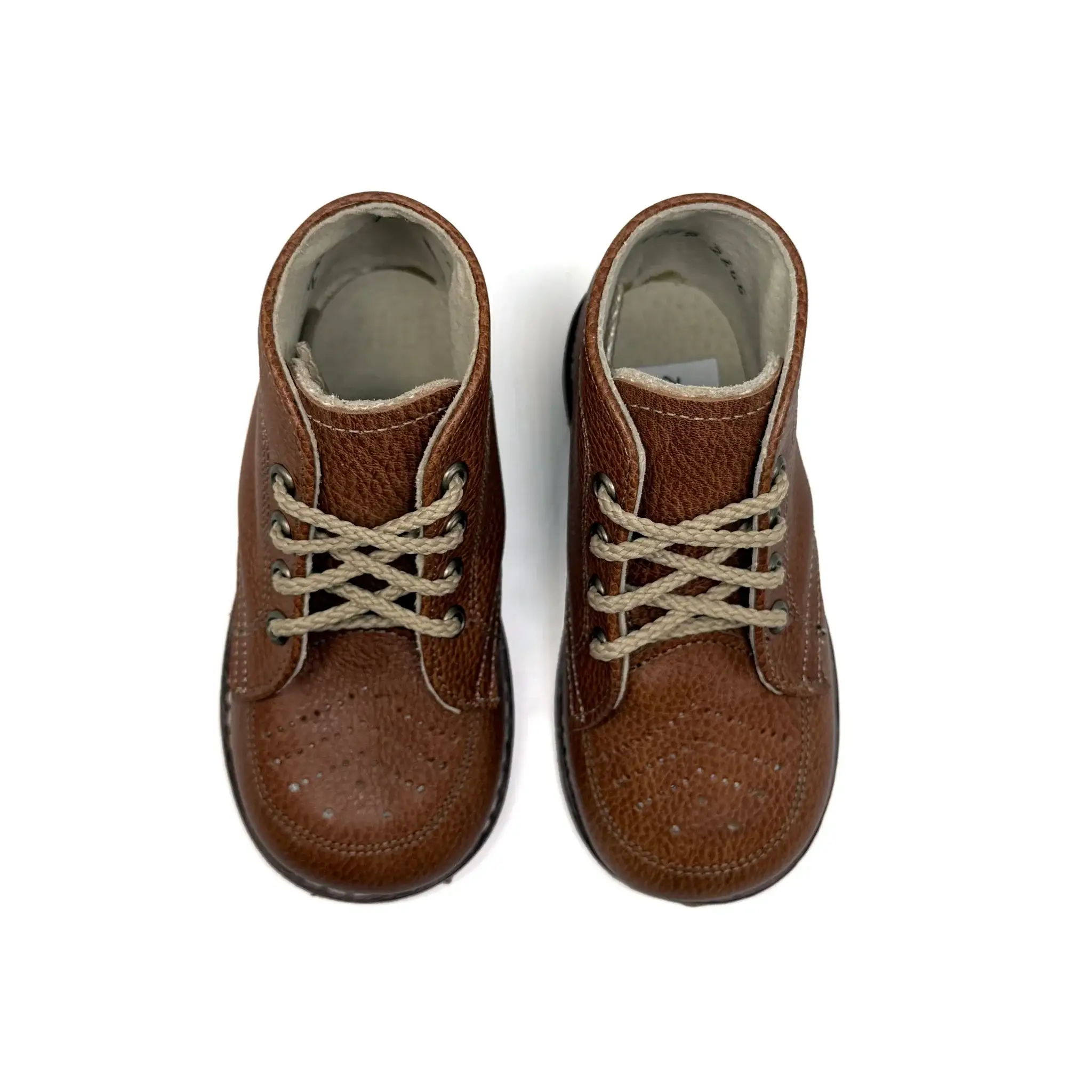 Zimmerman Cognac First Walker Lace Up Bootie - Image 2
