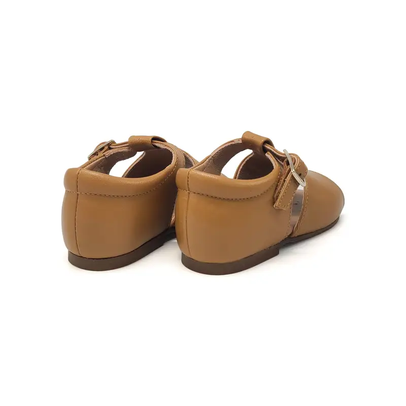 Zubii Caramel T-Strap Sandal First Walker - Image 2